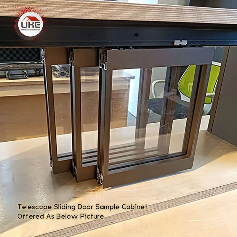 Hanging Sliding Synchronized Door System Aluminium Frame Glass Soundproof Minimalism Hidden Track Hardware Doors