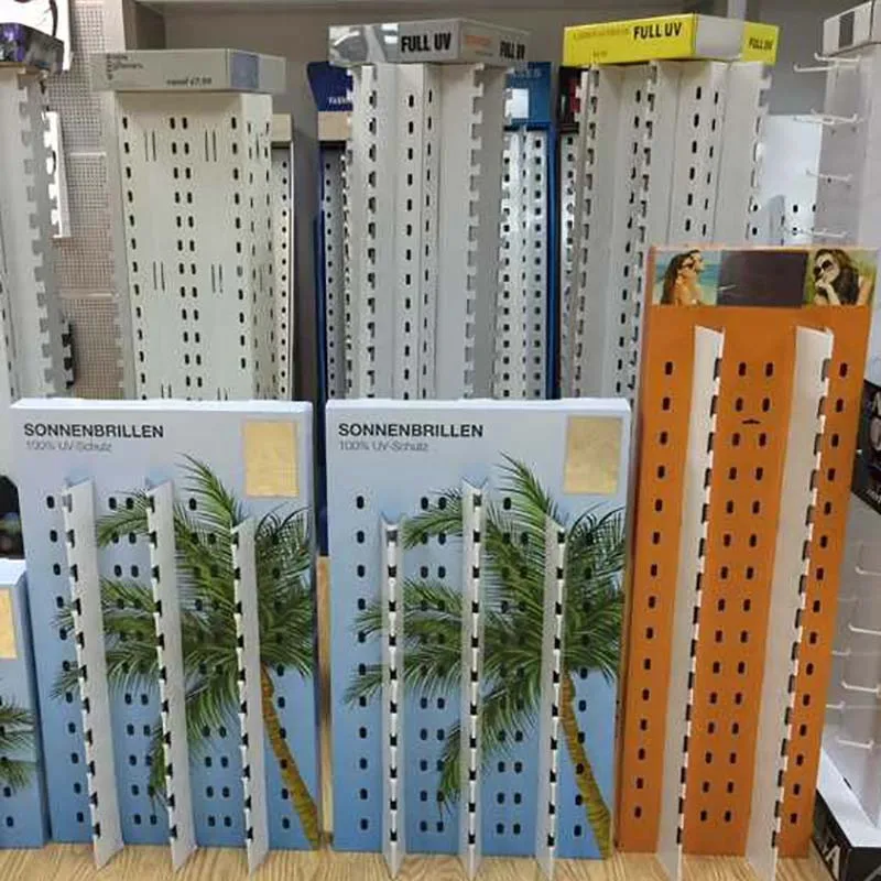 Sunglasses Display Stand Cardboard Designer Metal Customized Logo Manufacturer Sun Glasses Floor Holder Rack Rotating For Store