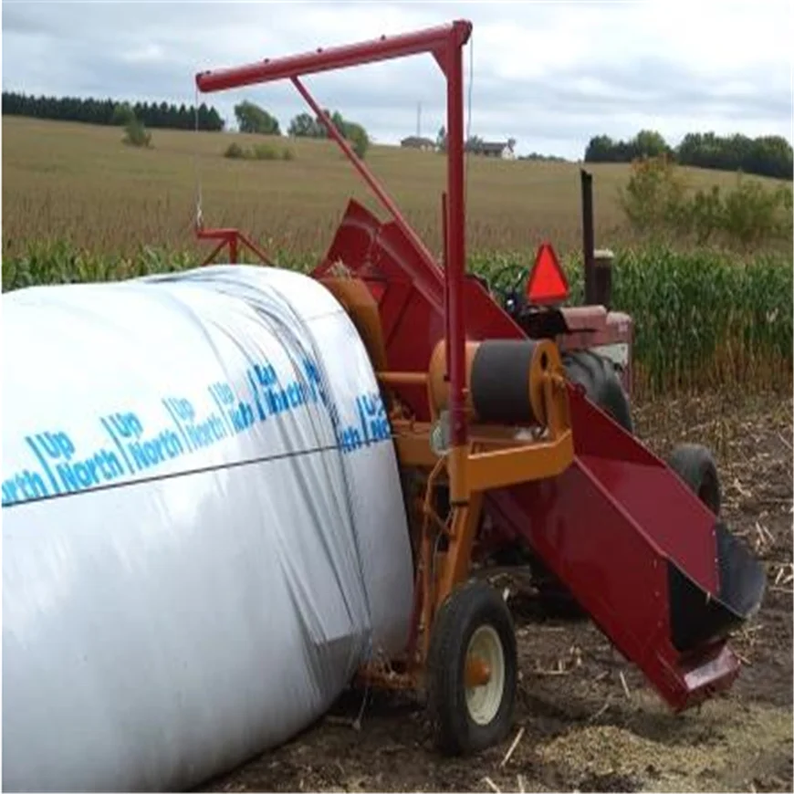 9ft x 75m x 220mic white/black silo bag for storage corn