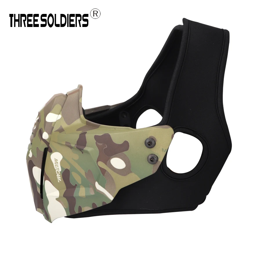 Tactical Half Face Mask For OC Style Helmet Rail Airsoft Mask