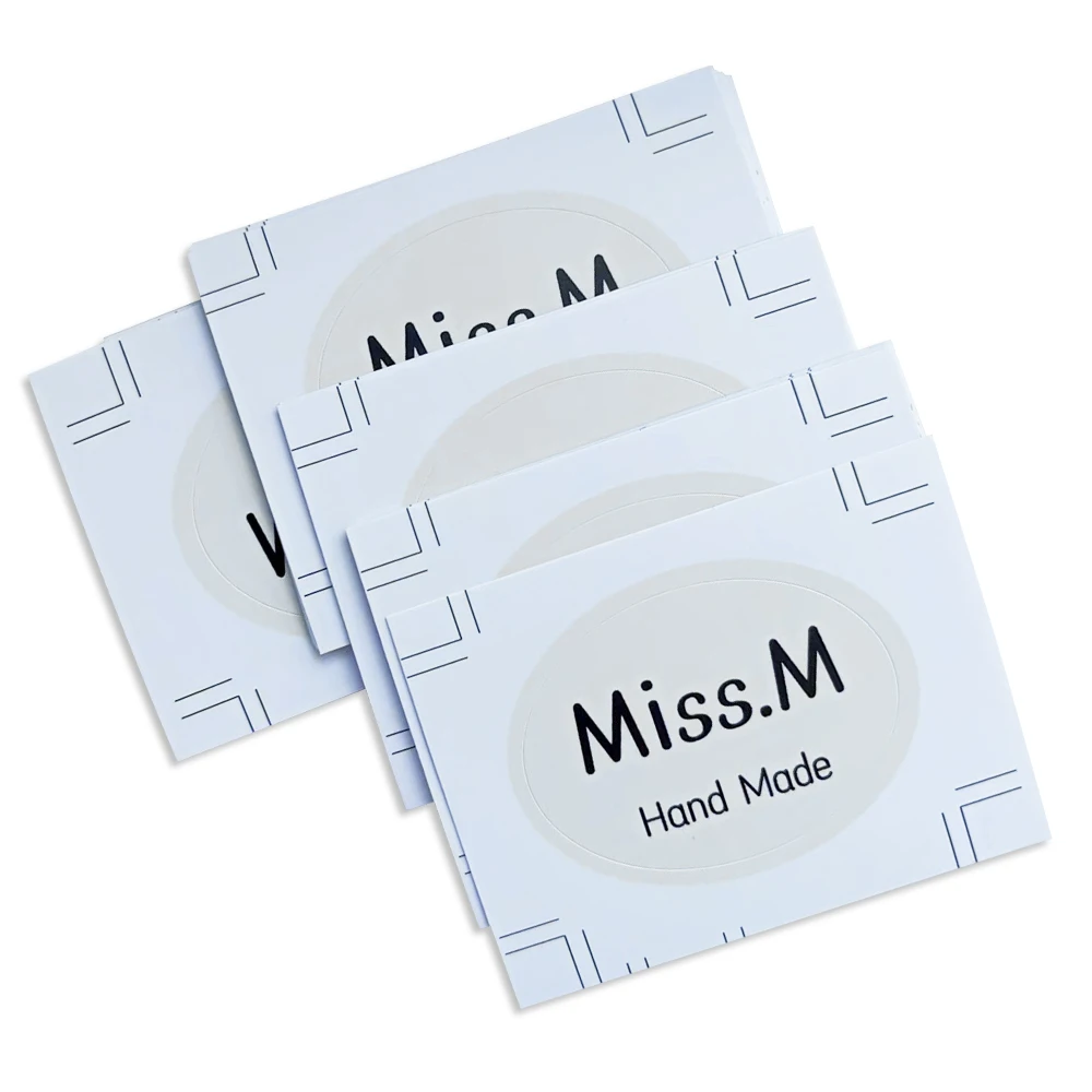 Custom Ultra-Clear High-Adhesive Packaging Bag Labels Card Labels Size Options for Lipstick Shampoo Applications in Industry