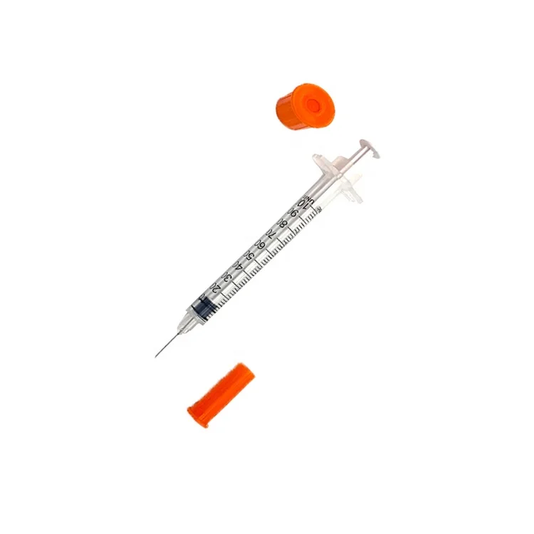 Medical Disposable 0.5ml 1ml Insulin Syringe With Needle