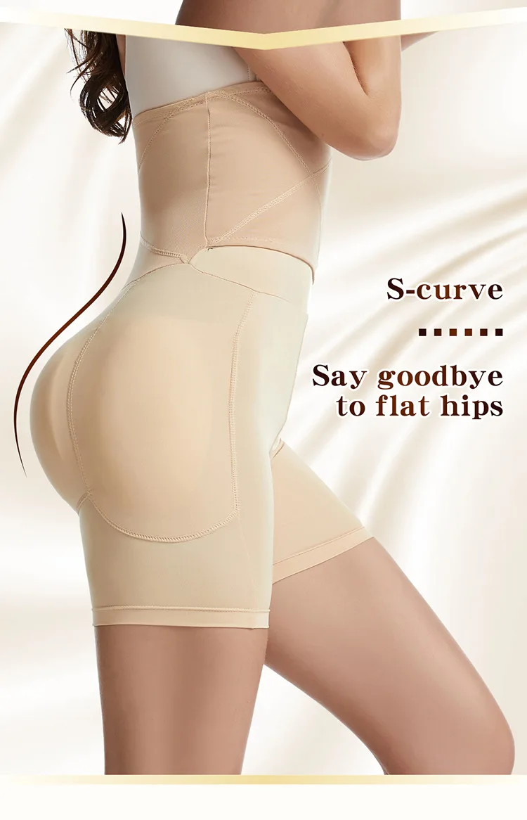 Factory Price Women Fajas Colombianas Colo Invisible Tummy Control Body Shaper Hip Padding Shapewear Butt Lifter Shorts