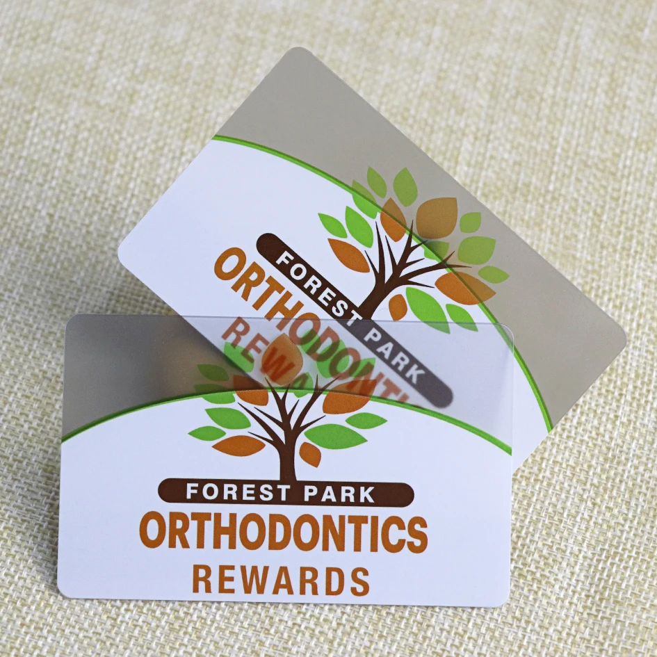 Unique PVC Plastic Customized Transparent Magnetic Stripe Cards