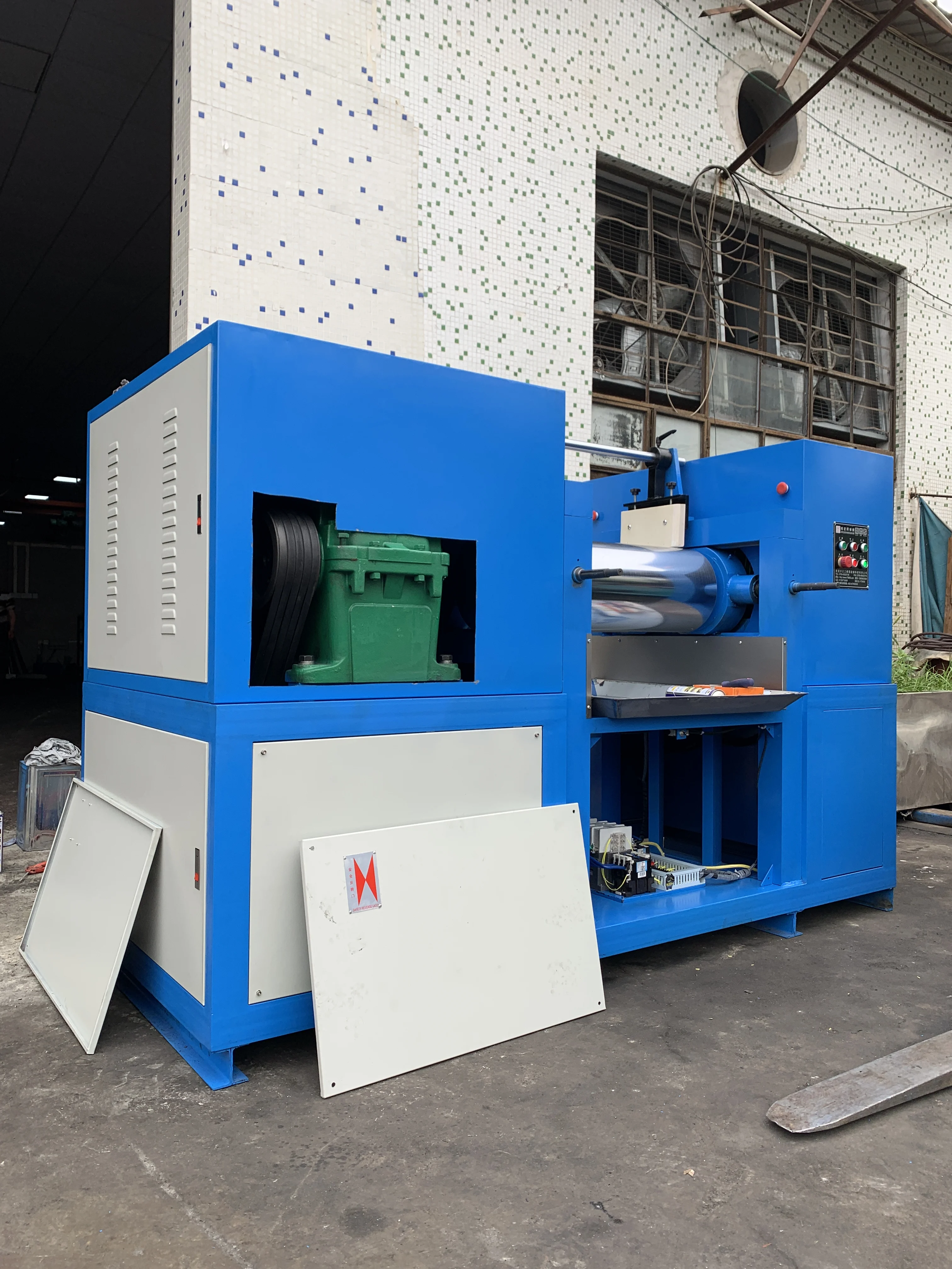 Lab PVC EVA Rubber Mixer Plastic Material Two Roll Open Mixing Mill Calender Equipment