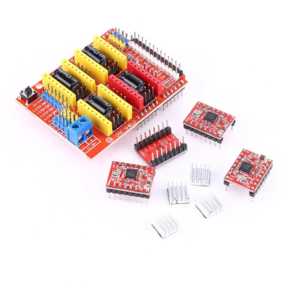 CNC Shield V4 for Engraving Machine 3D Printer A4988 Driver Expansion Board for Arduino Nano DIY KIT