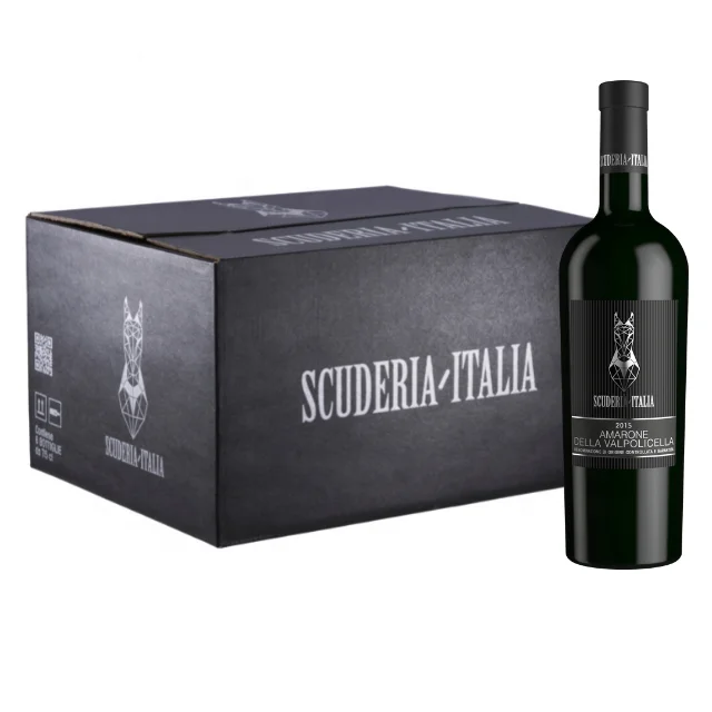 High Quality Italian Red Wine AMARONE DELLA VALPOLICELLA DOCG 2015 Scuderia Italia 0.75L 16%