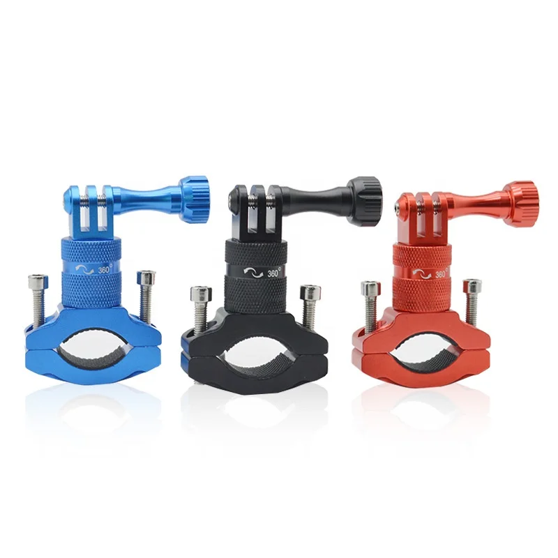 Universal Cycling Go pros Heros 5 Session/5/4 Action Camera Aluminum 360 Rotation Bike/Bicycle Hander Mount Holder Clamp Bracket