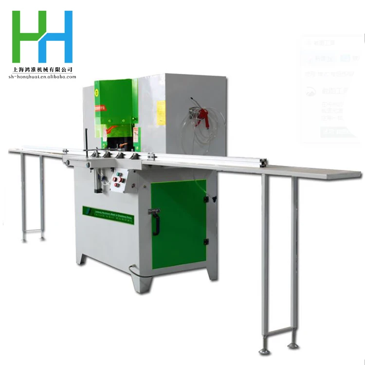 High precision industrial grade miter wood door and window frame 45 corner frame double head sawing machine