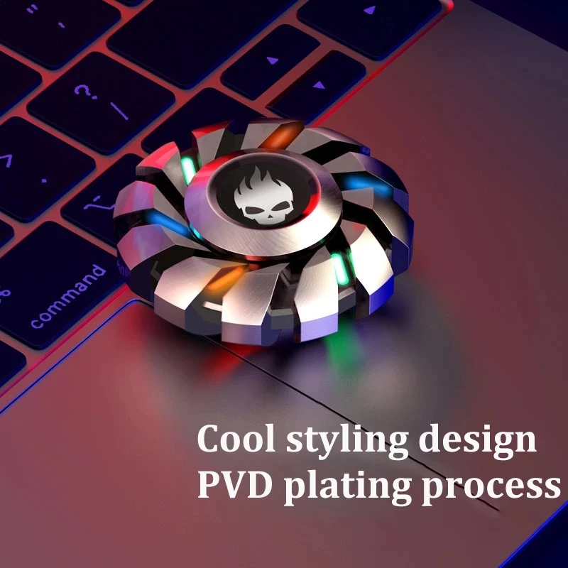 Luminous Fidget Spinner Toys Antistress Alloy Metal Spinner Gyro Stress Relief Toys Spinning Gyro Gift For Adults Kids