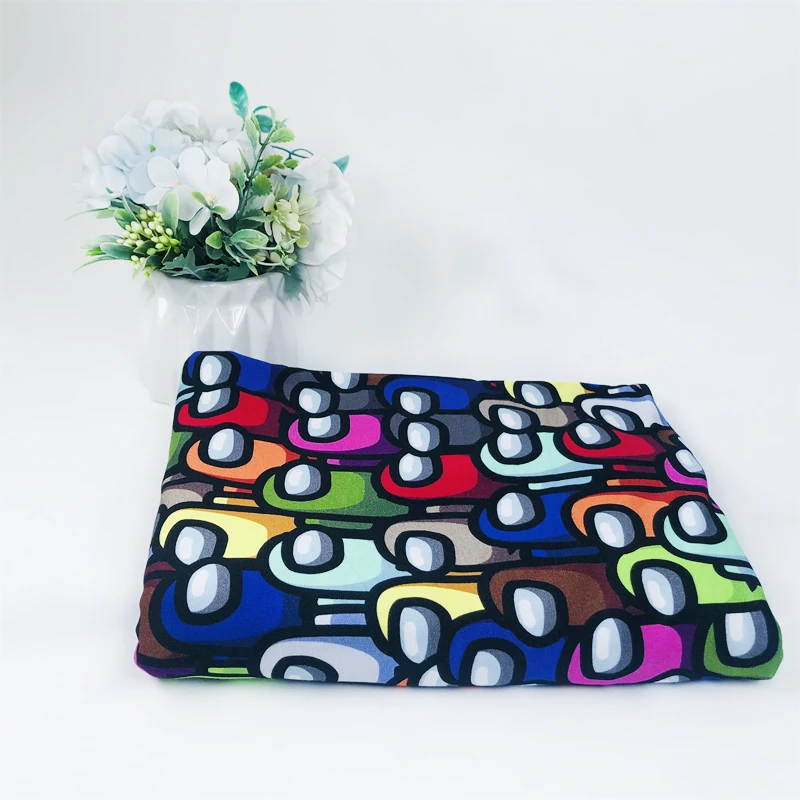 High Quality Stretch Bamboo French Terry Fabric Custom Digital Printed 95% Bamboo 5% Spandex Fabric For Shirt