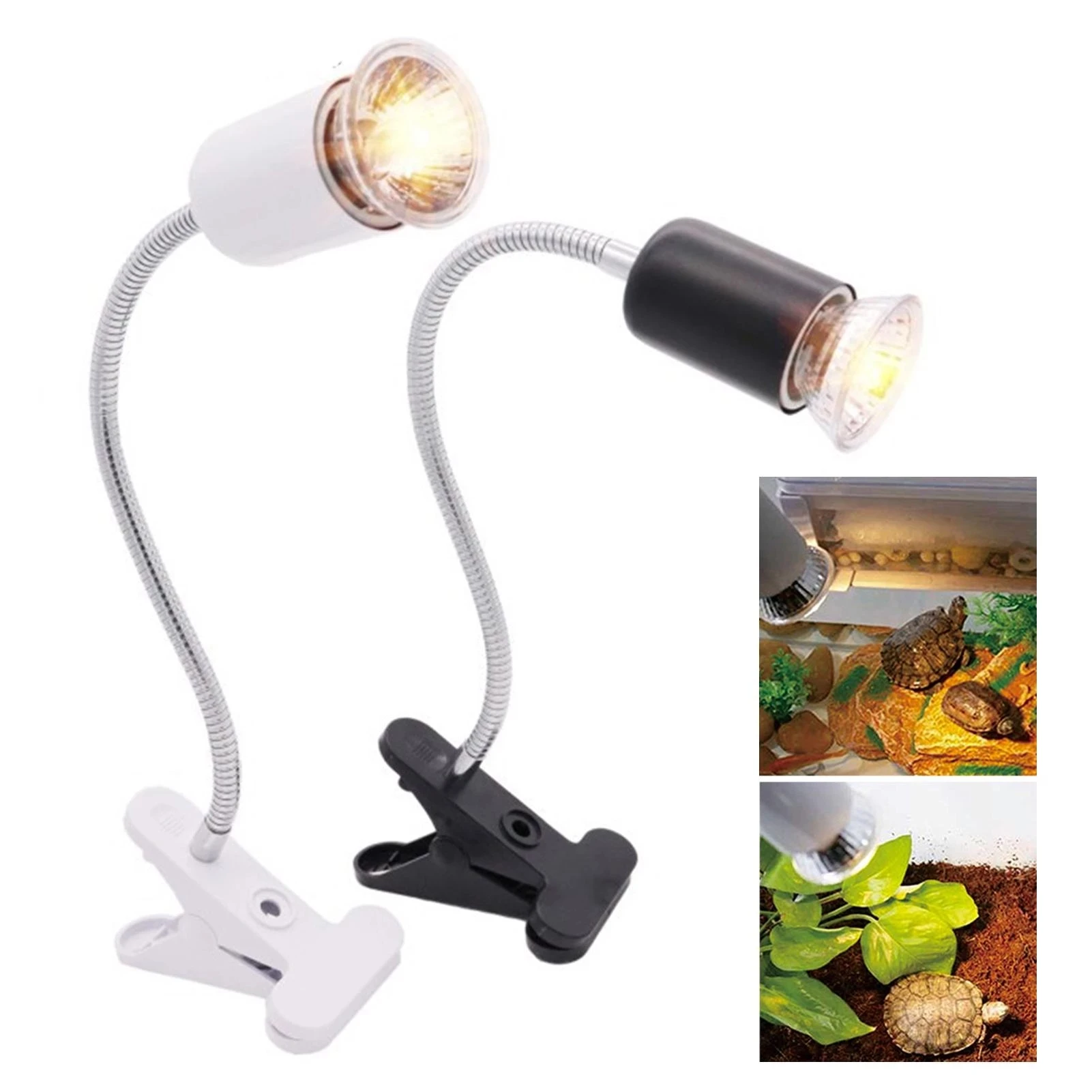 UVA+UVB E27 Pet Reptile Lamp Clip-on Bulb Lamp Holder Turtle Basking UV Heating Lamp Kit Tortoises Light Lizards Lighting