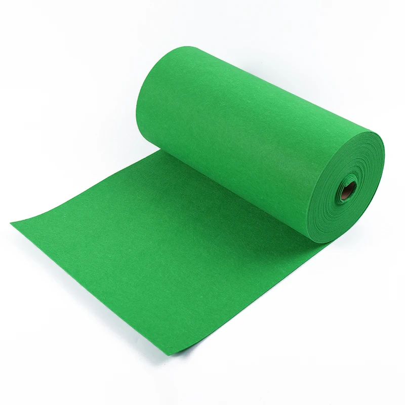 The factory directly supplies 2mm color polyester knitted non-woven fabric and wholesale 1m wide high-quality felt cloth