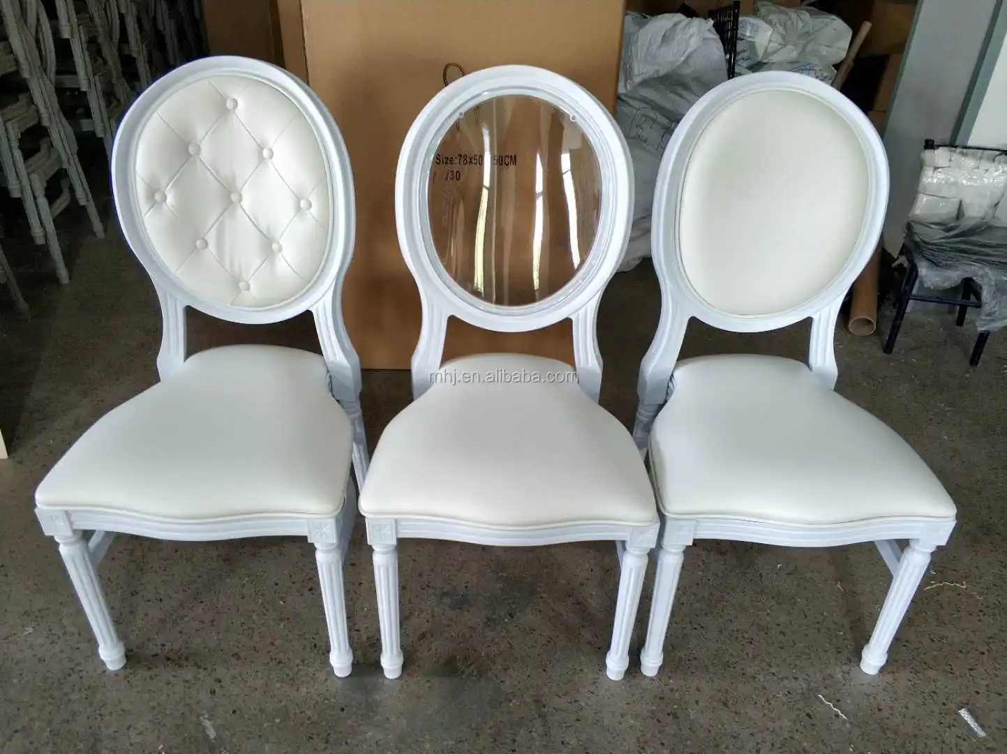 white clear resin stackable ghost chairs royal banquet wedding chair