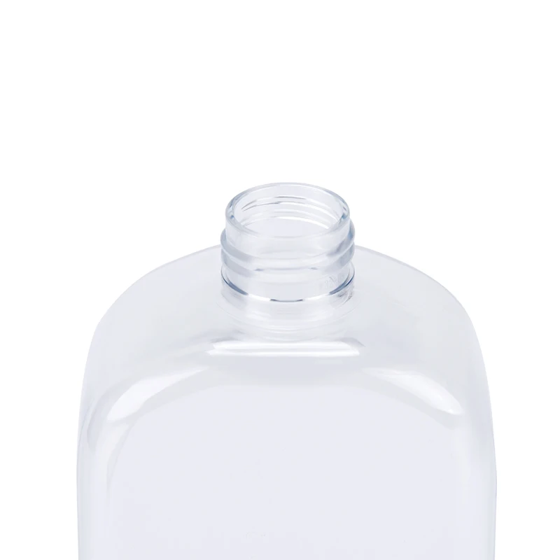 250ml 300ml 350ml 400ml Disposable Pet Plastic Milk Tea Juice Flat Beverage Drink Bottle with Lid