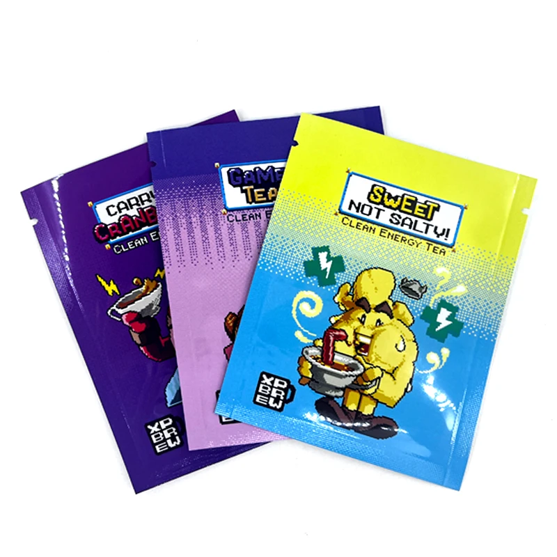 Custom Printing Small Mylar Bag Three Side Seal Bag Smell Proof Baggies for Spice Food Sweets Packaging