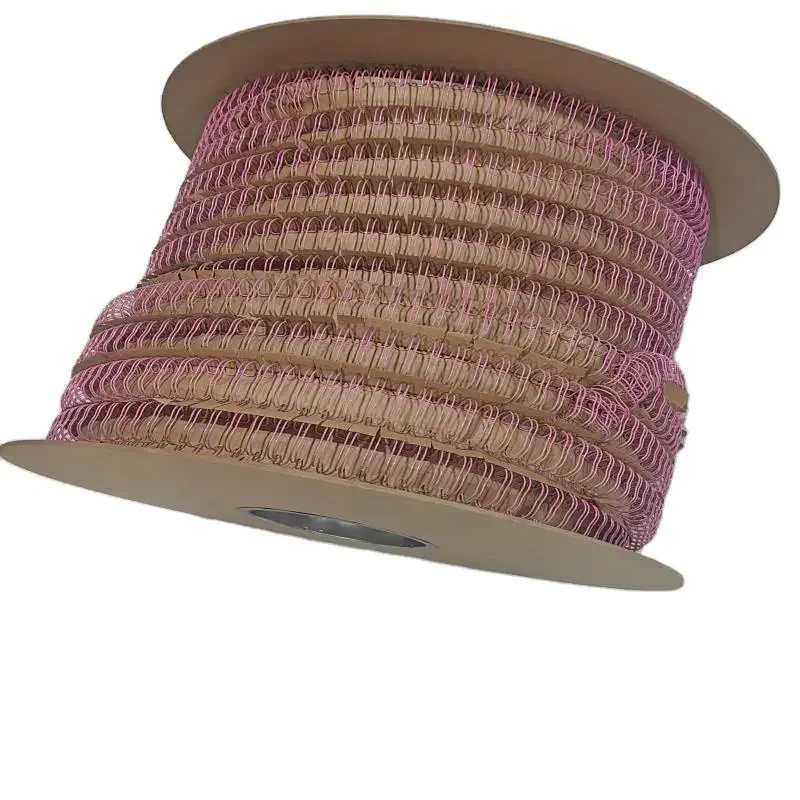 2 1 Pink Color Double Loop Twin Ring Binding Wires Spool