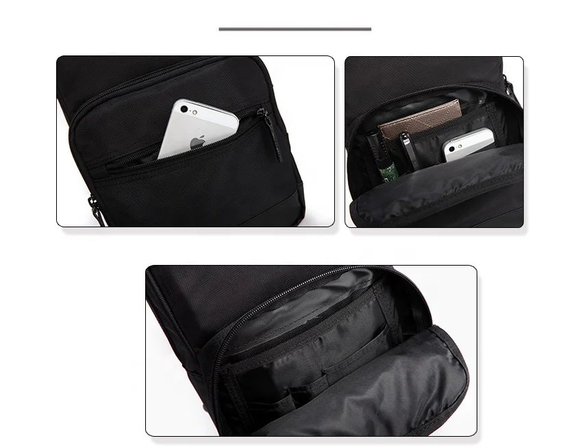 
Anti-theft Polyester Men sling cross body Shoulder Bags mini for man side single sports messenger bag square design bags boy 