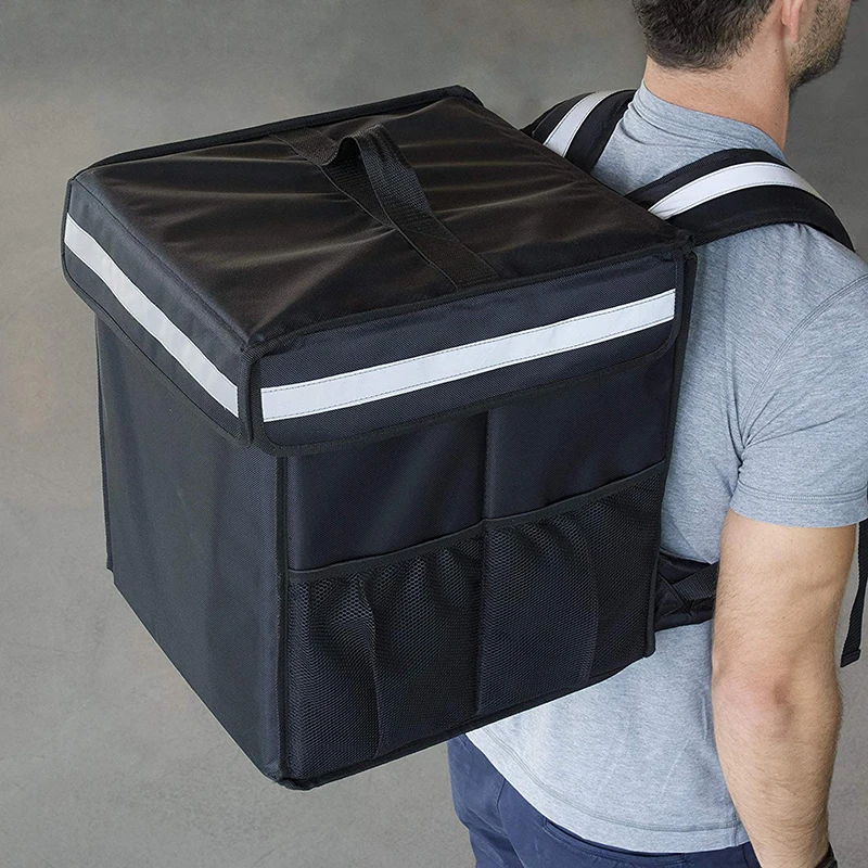 Custom Commercial Quality Insulated Food Warmer Food Delivery Backpack Bag