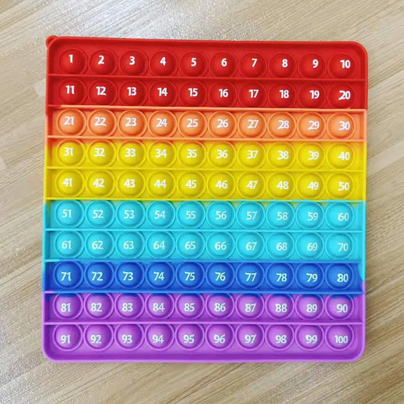 Silicone Stress Relief Toy Push Pop Bubble Sensory Fidget Toys For Kids Adults