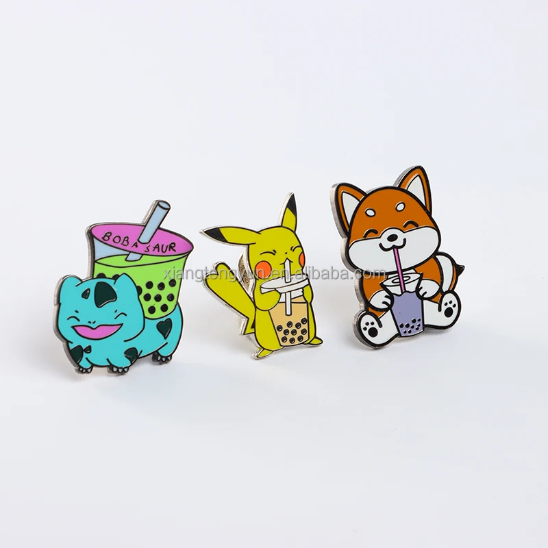 custom cheap badge buttons factory directly personalized badge round square pin badge for collection