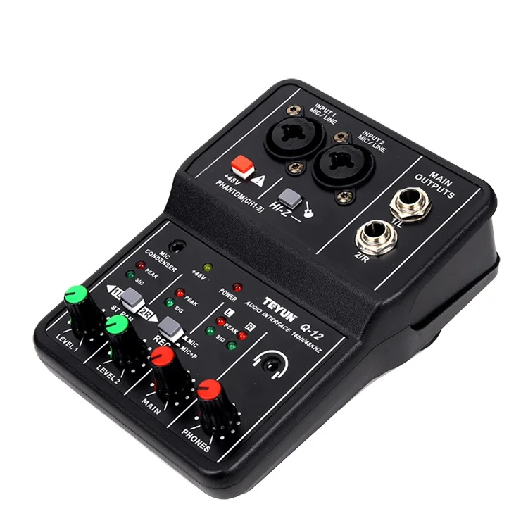 Hot sale professional  Usb Audio Interface With Low Price sound card For Studio Recording