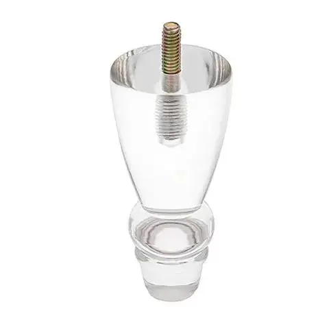 Factory Affordable Luxury Acrylic Plastic Leg Solutions Clear Elegant Supports Dining Tables Furniture Acrylic Plastic Legs