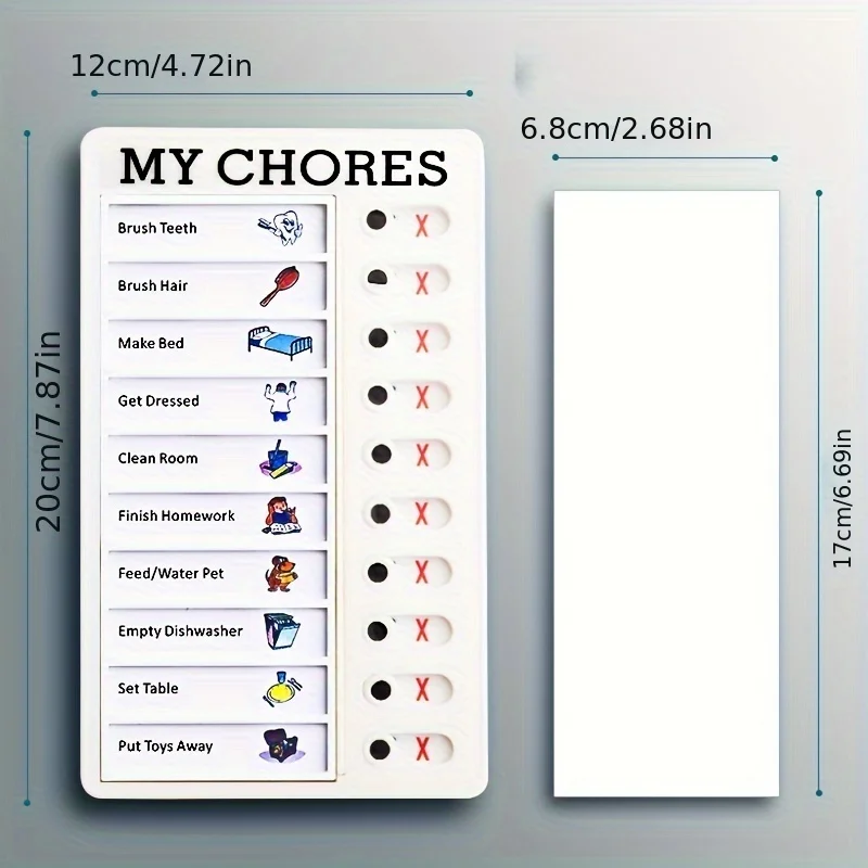 Portable Interactive Whiteboard Reminder Chart for Teens and Kids for Creating To-Do Lists