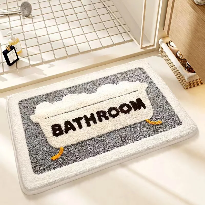 Wholesale High Quality Tufting Rug Machine Made Pile Coating Flocking Wool Door Mat Area Rugs Carpet for Home
