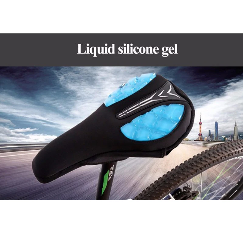 Soft Silicone 3D Bicycle Accessories Waterproof Bicycle Seat Cover Anti Slip Pad Dust Bike Gel Saddle Cushion