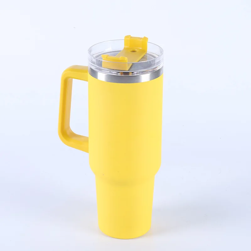 40oz Tumbler Double Wall Vacuum Stainless Steel Travel Mug With Lid and Straw