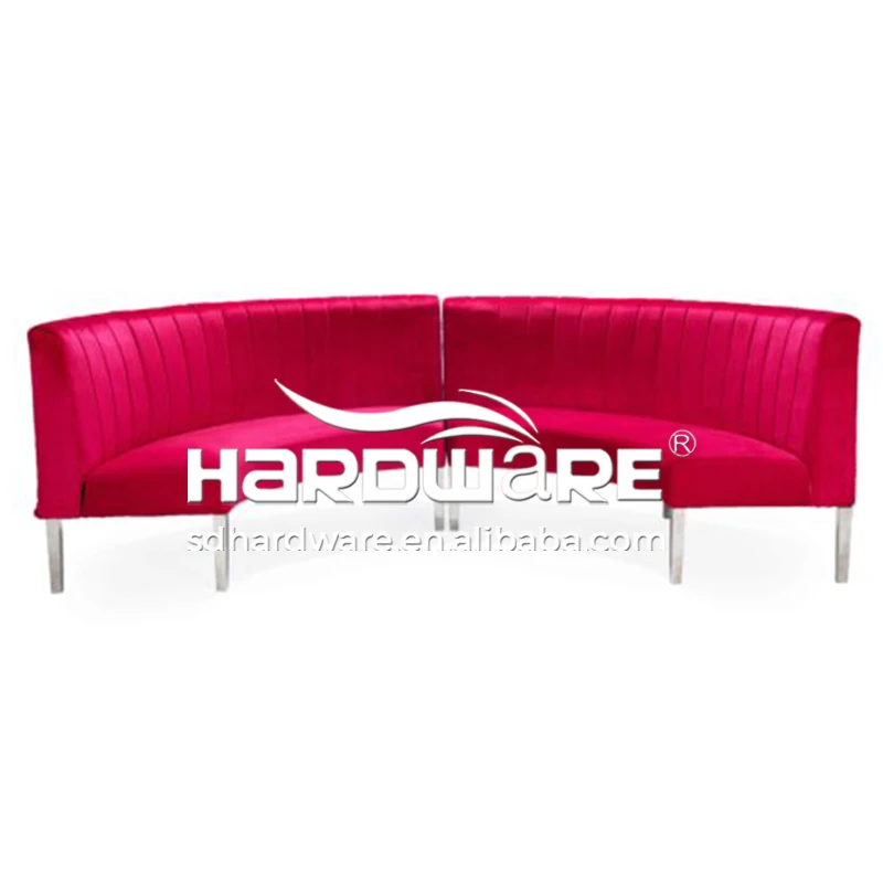Hot Pink Velvet Couple Wedding Banquettes Relaxing Sofa Chair Events