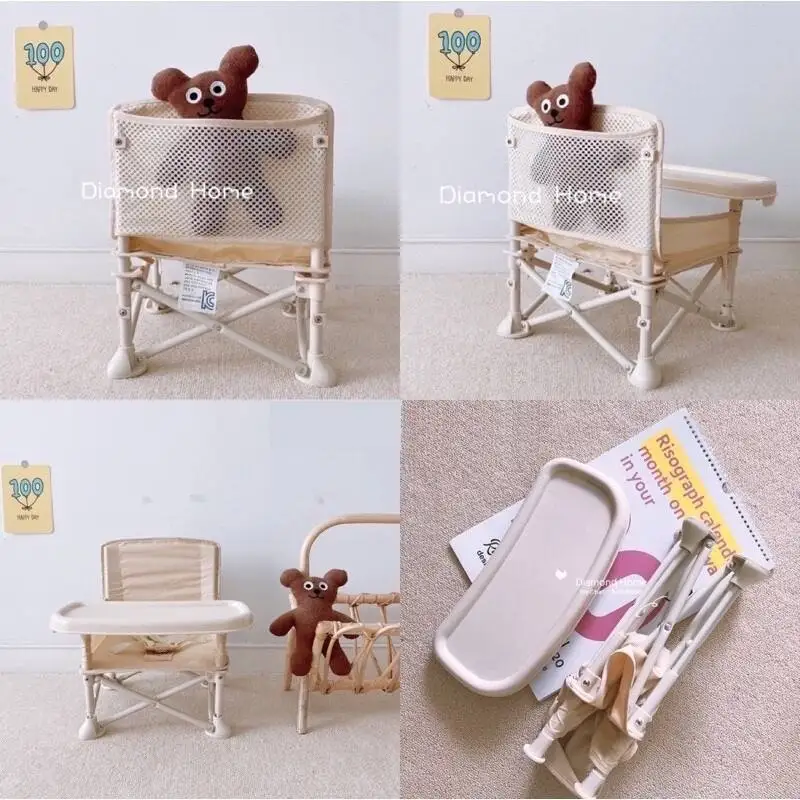 Baby Feeding Chair With Safety Belt Adjustable Baby Foldable Children Feeding Chair And Table For Feeding