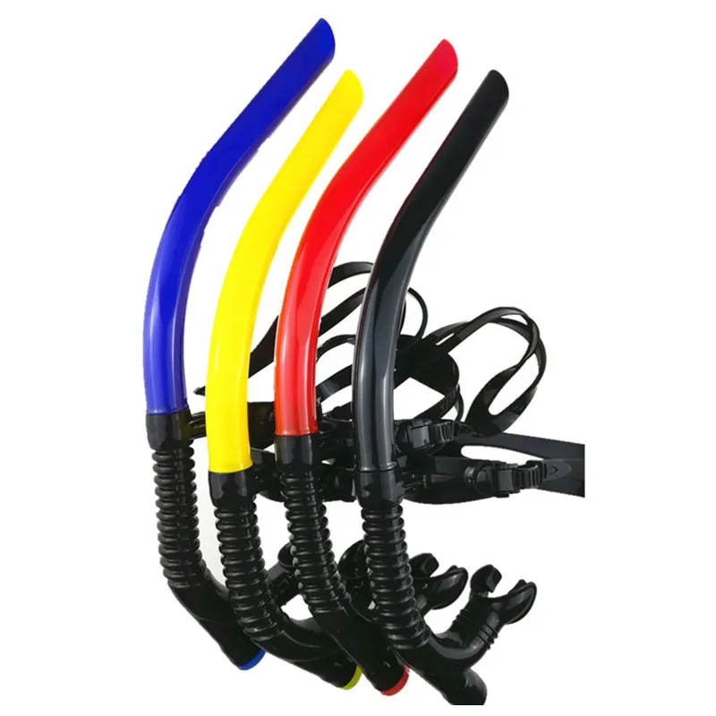 Новейшая дыхательная трубка с открытым верхом для подводного плавания с передним лицом для фронтального плавания, для тренировок с подводным плаванием для взрослых