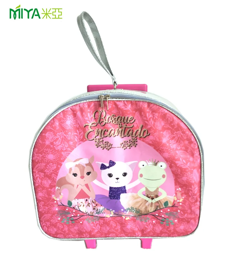 
Custom Fashion Large Capacity Luggage Bag Travel Trolley School Bag for kids 