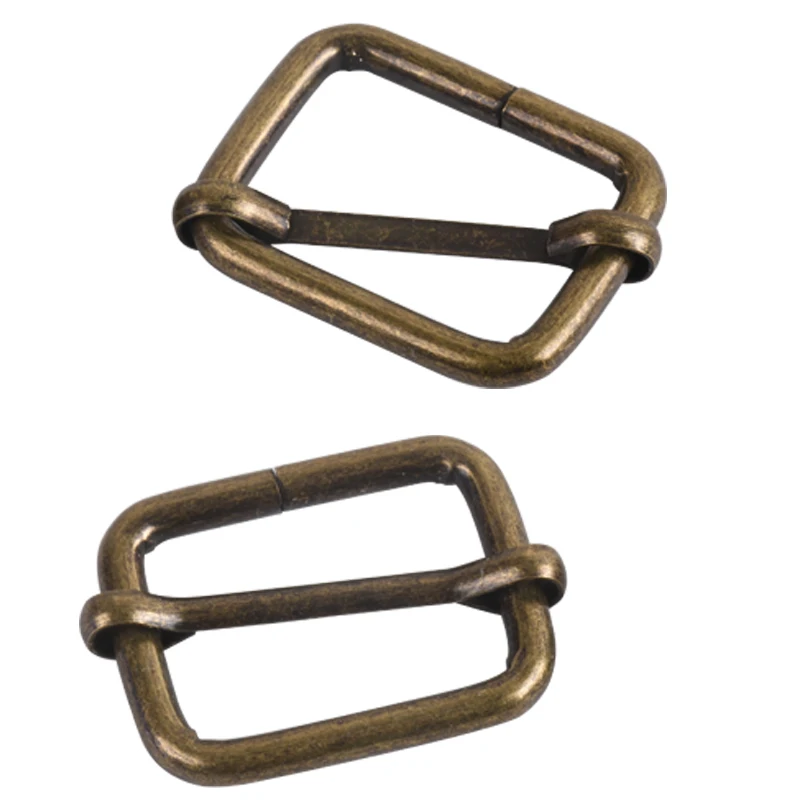 25mm Antique Brass Metal Tri Glide Buckle Adjust Webbing Roller Slider Buckle