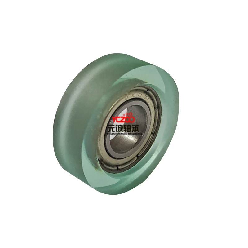 Diameter 22mm low noise aluminum frame upper track PU cover roller