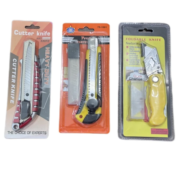 Office 18mm width single blade plastic box cutter art knife