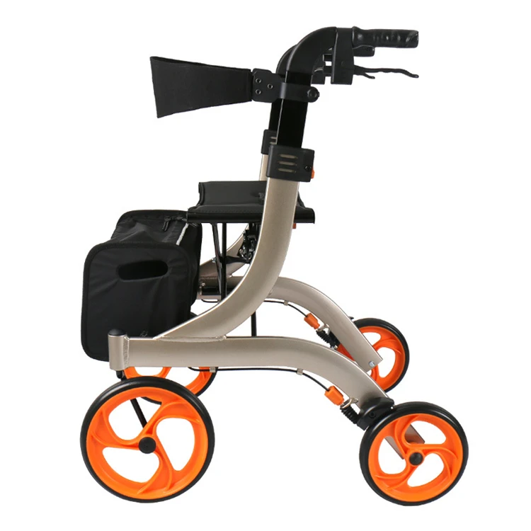  Велосипед/детскй 4-колесный складной rollator Уокер самокат с сиденьем для инвалидов пожилых взрослых вспомогательные приспособления