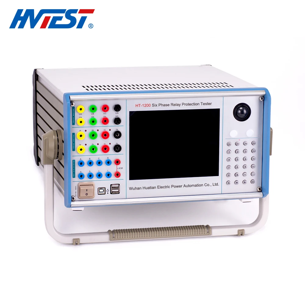 B HT-1200 Secondary Current Injection Test Six Phase Relay Protection Tester protective relay systems test equipment