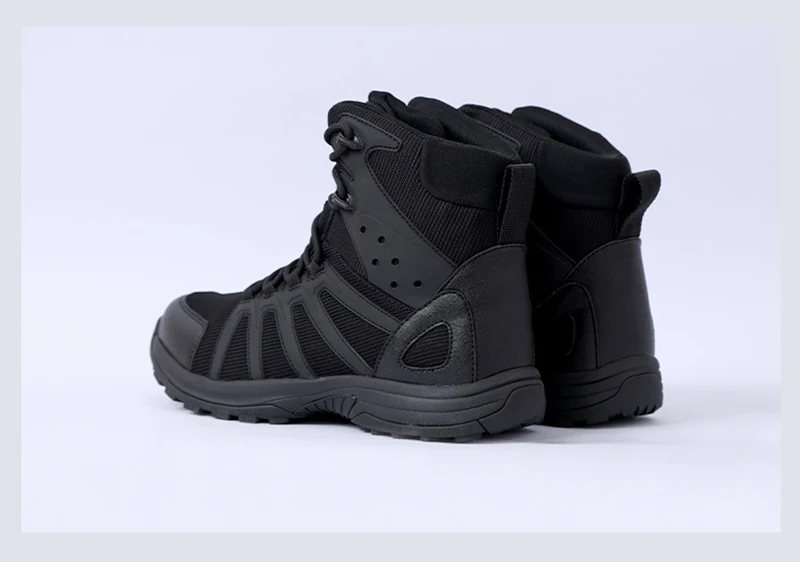 Tronyond Outdoor Sport Lightweight Mesh Breathable Hunt Mountain Climbing Boots Desert Black Tactical Boots Hiking Boots for Men