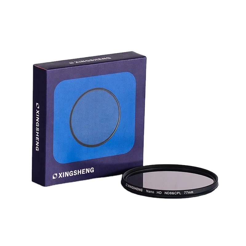 77mm Camera optical lens multi functional ND with Polarizing effect ND8&CPL Filter