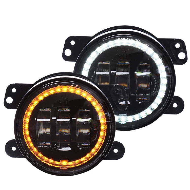 Acteam led 4inch 3 inch mini lens cob les motorcycle led smoke glass high quality led fog light projector frame