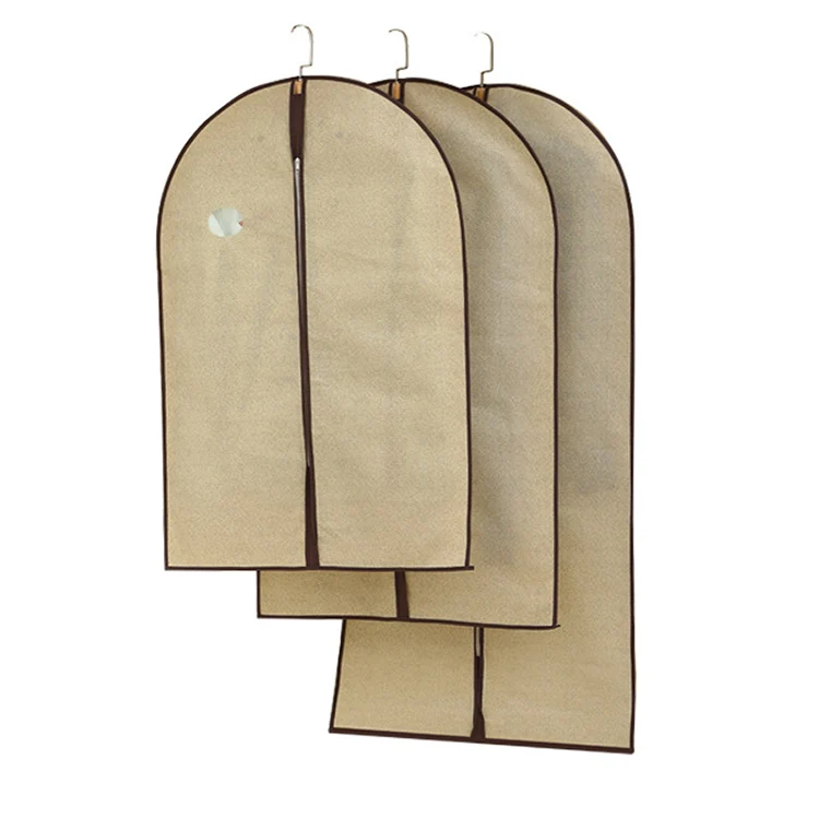 Non Woven Clothes Hanging Dust wedding Dress Cover Suit Coat Storage Garment bags Organizer Wardrobe Hanging Clothing Organize