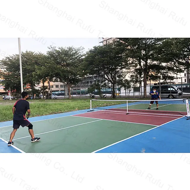 2024 Interlocking Raised Plastic Pvc Sport Pickleball Court Floor 13*6m Outdoor Pickleball Court