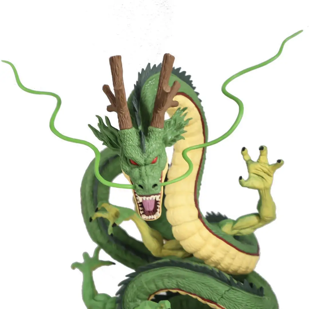 Anime 35CM DBZ Green Big Dragon Figure Super Large Figurine PVC Toys Model Statue Ornament