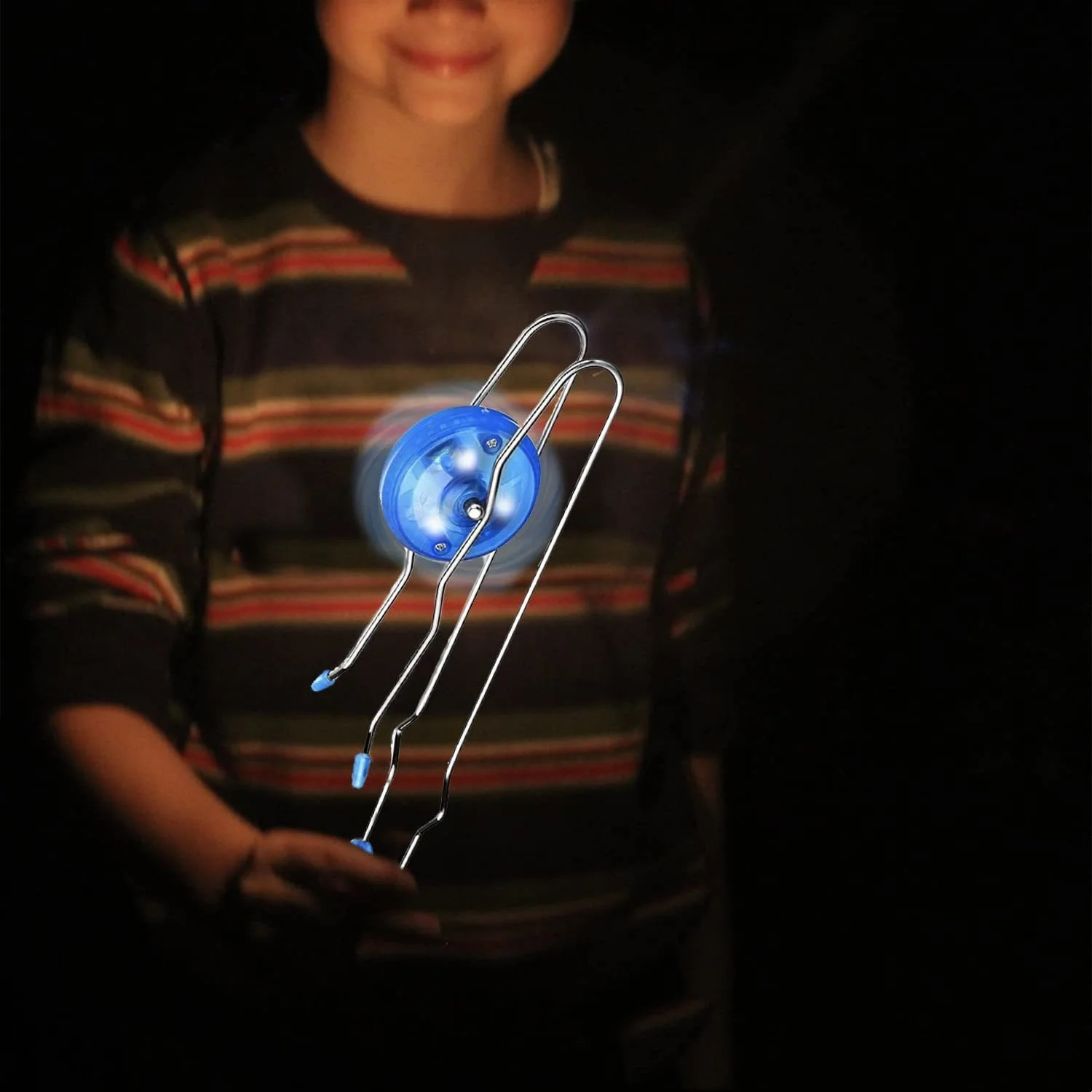 Retro Magic Rail Twirler Light Up Glow Magnetic Gyro Wheel, Kids Classic Vintage Trick Yoyo Sensory Fidget Toys