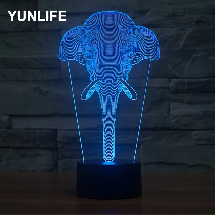 OEM pretty Christmas Tree acrylic 3d lamp with led night light