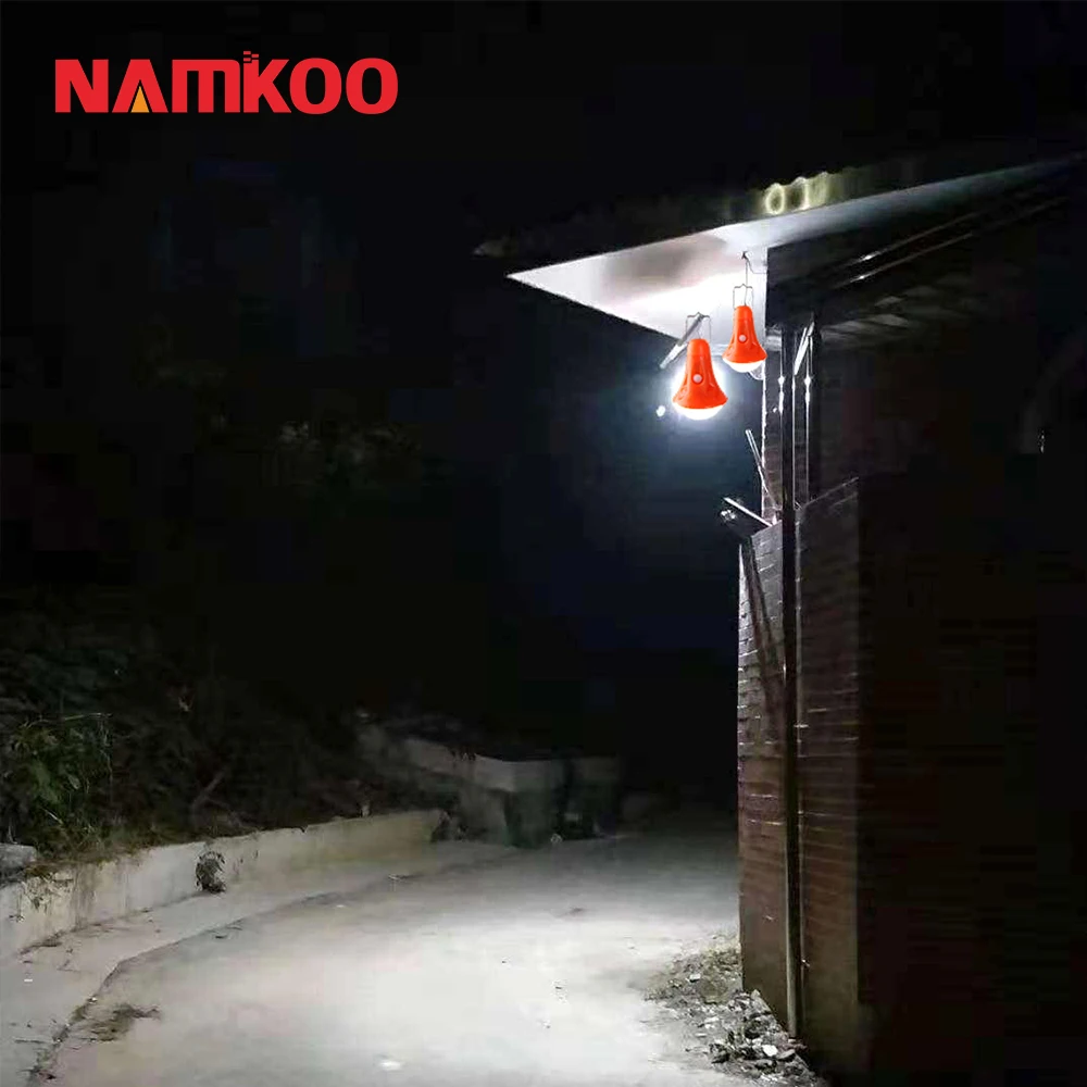 IP55 Portable Solar Power Led Bulb Outdoor Lighting Portable Solar Panel with Bulbs Solar Lamp Portable Lithium Ion 20W MPPT 6V