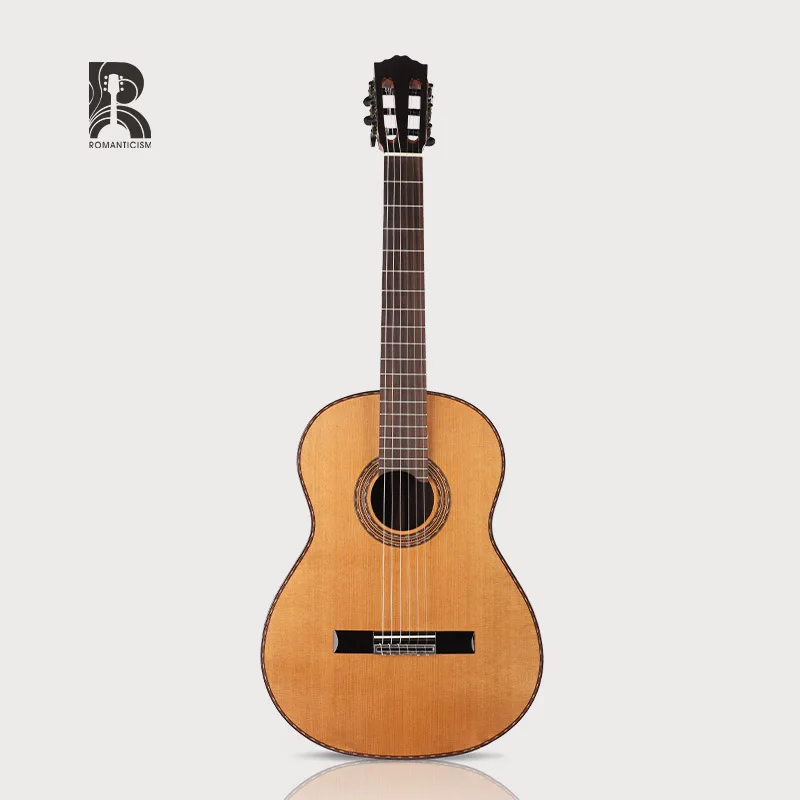 A-90 Rm Rainbow Solid AA Cedar Top Guitar Hot sales Factory Price Musical Instrument Natural Wood Color Classical Guitar